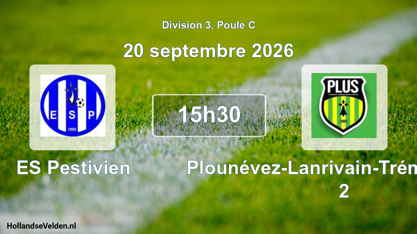 Match programmé: ES Pestivien - Plounévez-Lanrivain-Trémargat US 2 (20 septembre 2026)