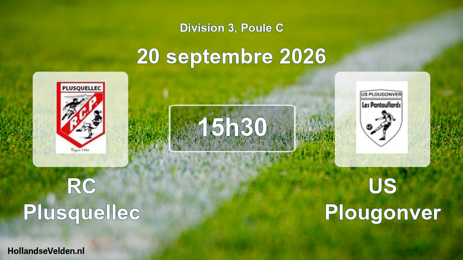 Match programmé: RC Plusquellec - US Plougonver (20 septembre 2026)