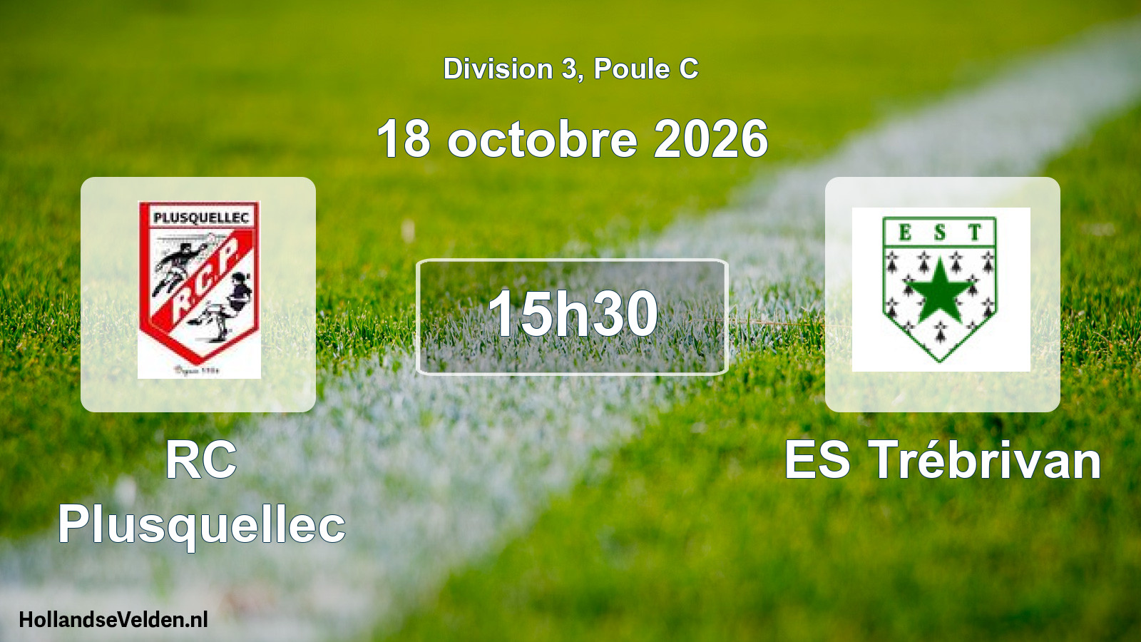 Match programmé: RC Plusquellec - ES Trébrivan (18 octobre 2026)