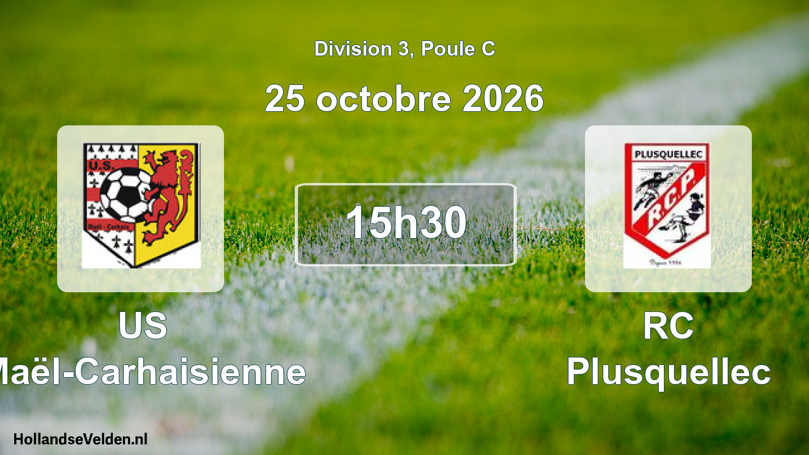 Match programmé: US Maël-Carhaisienne - RC Plusquellec (25 octobre 2026)