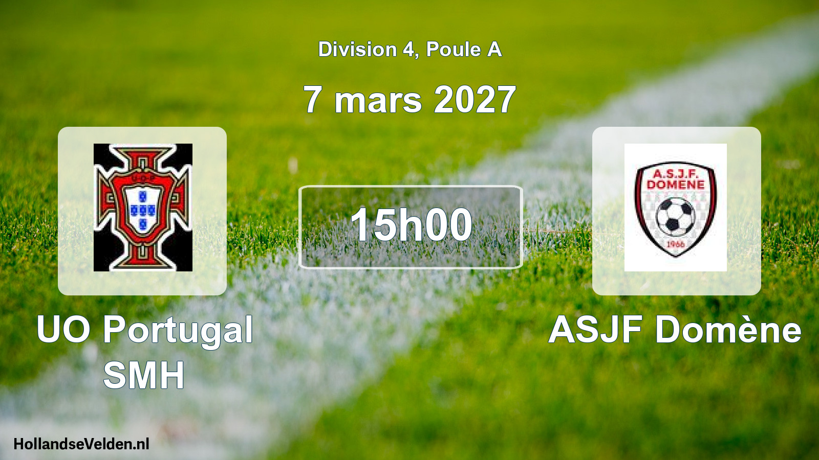 Scheduled Match: UO Portugal SMH - ASJF Domène (7 March 2027)