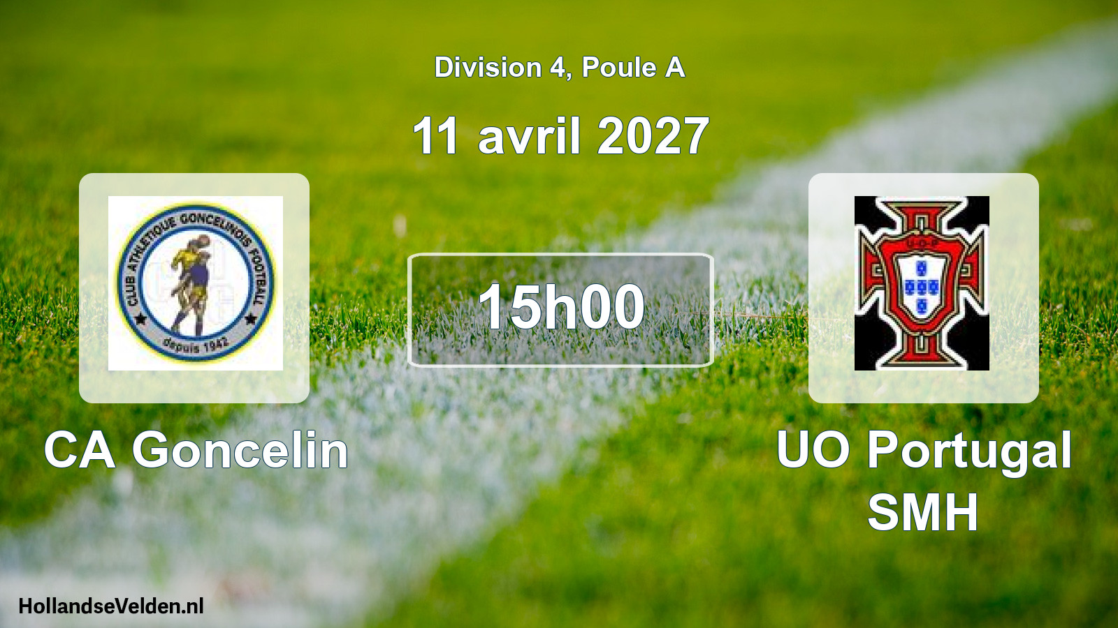 Scheduled Match: CA Goncelin - UO Portugal SMH (11 April 2027)