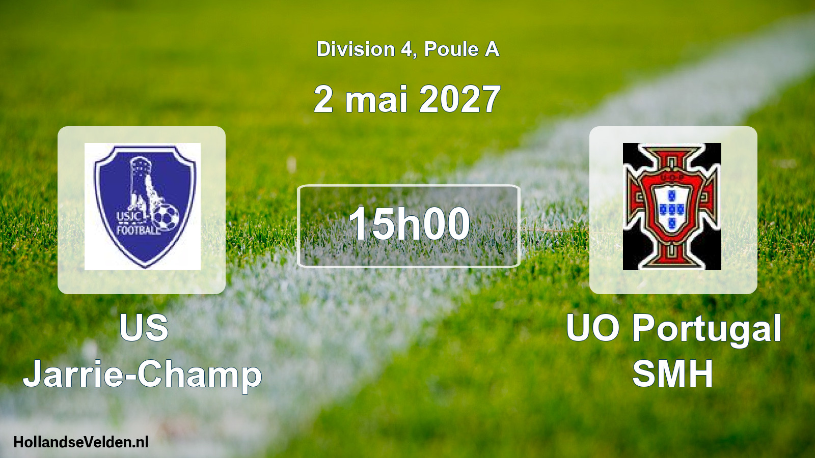 Scheduled Match: US Jarrie-Champ - UO Portugal SMH (2 May 2027)