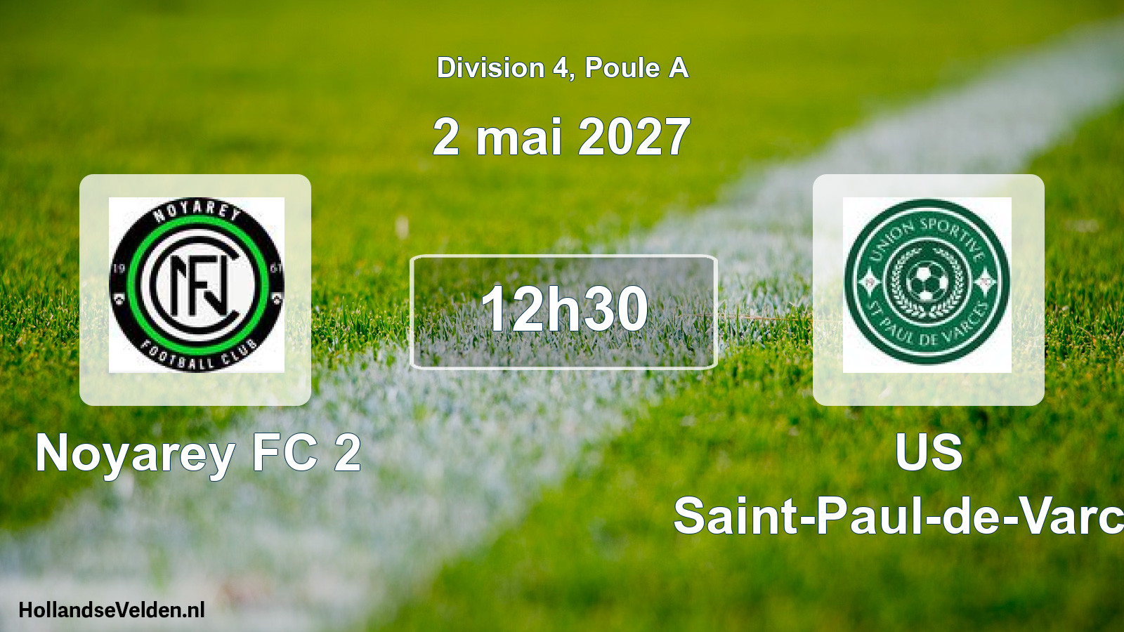 Scheduled Match: Noyarey FC 2 - US Saint-Paul-de-Varces (2 May 2027)