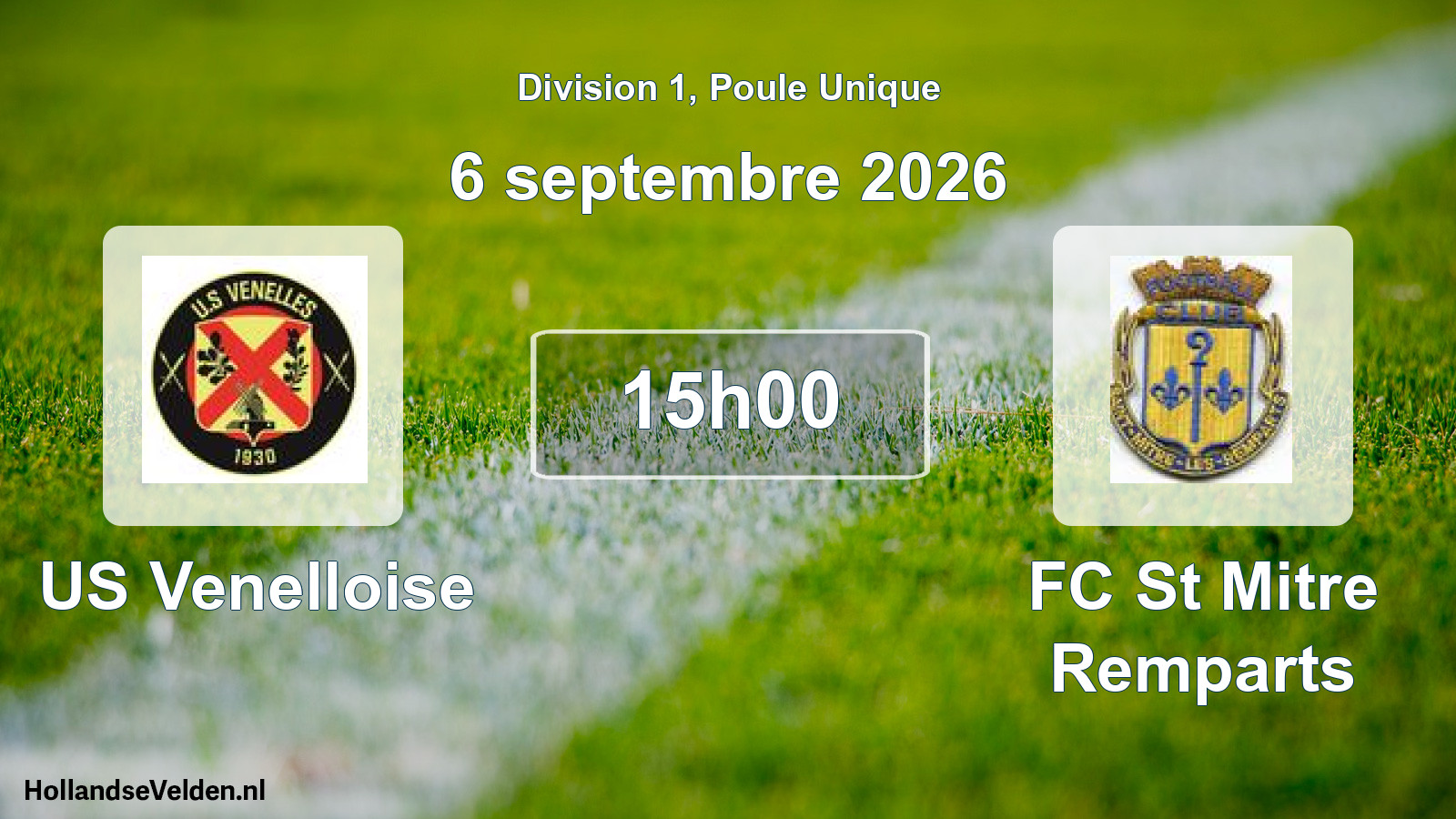 Scheduled Match: US Venelloise - FC St Mitre Remparts (6 September 2026)