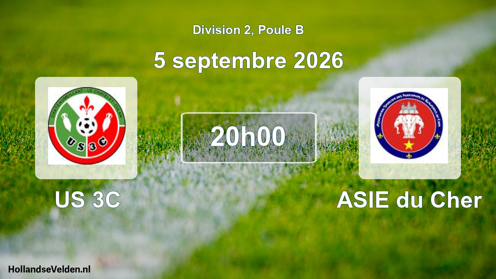 Scheduled Match: US 3C - ASIE du Cher (5 September 2026)