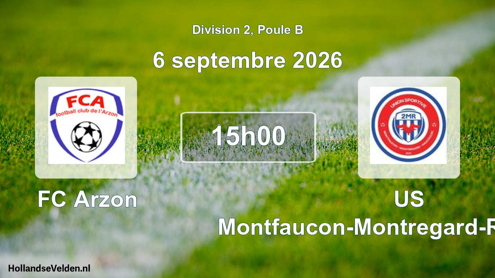 Match programmé: FC Arzon - US Montfaucon-Montregard-Raucoules (6 septembre 2026)