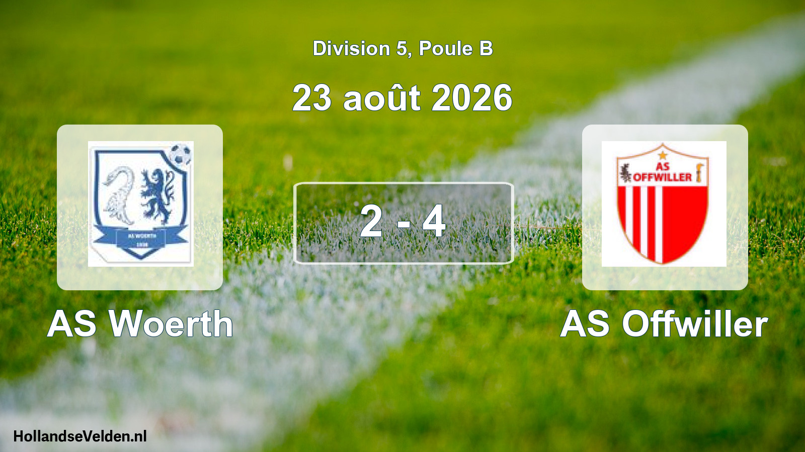 Scheduled Match: AS Woerth - AS Offwiller (23 August 2026)