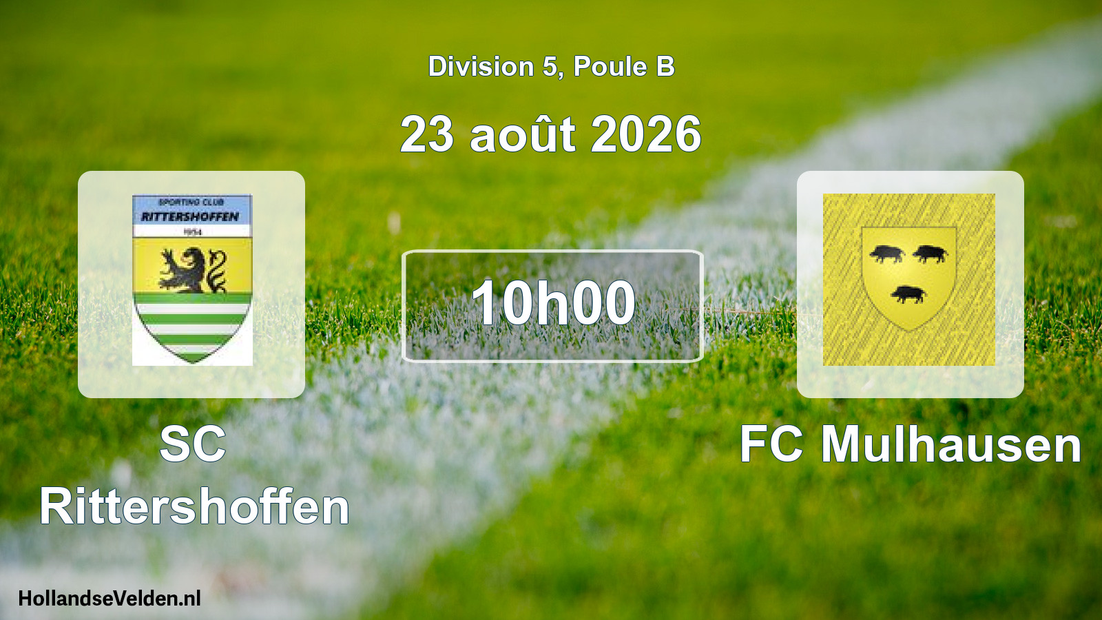 Scheduled Match: SC Rittershoffen - FC Mulhausen (23 August 2026)