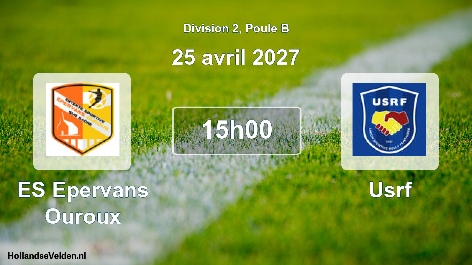 Scheduled Match: ES Epervans Ouroux - Usrf (25 April 2027)