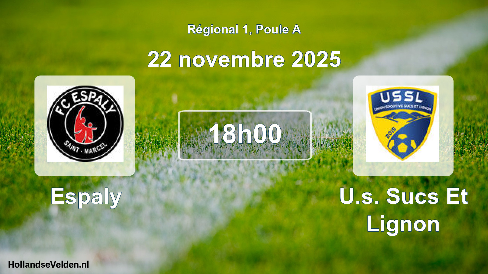Geplande wedstrijd: Espaly - U.s. Sucs Et Lignon (22 novembre 2025)