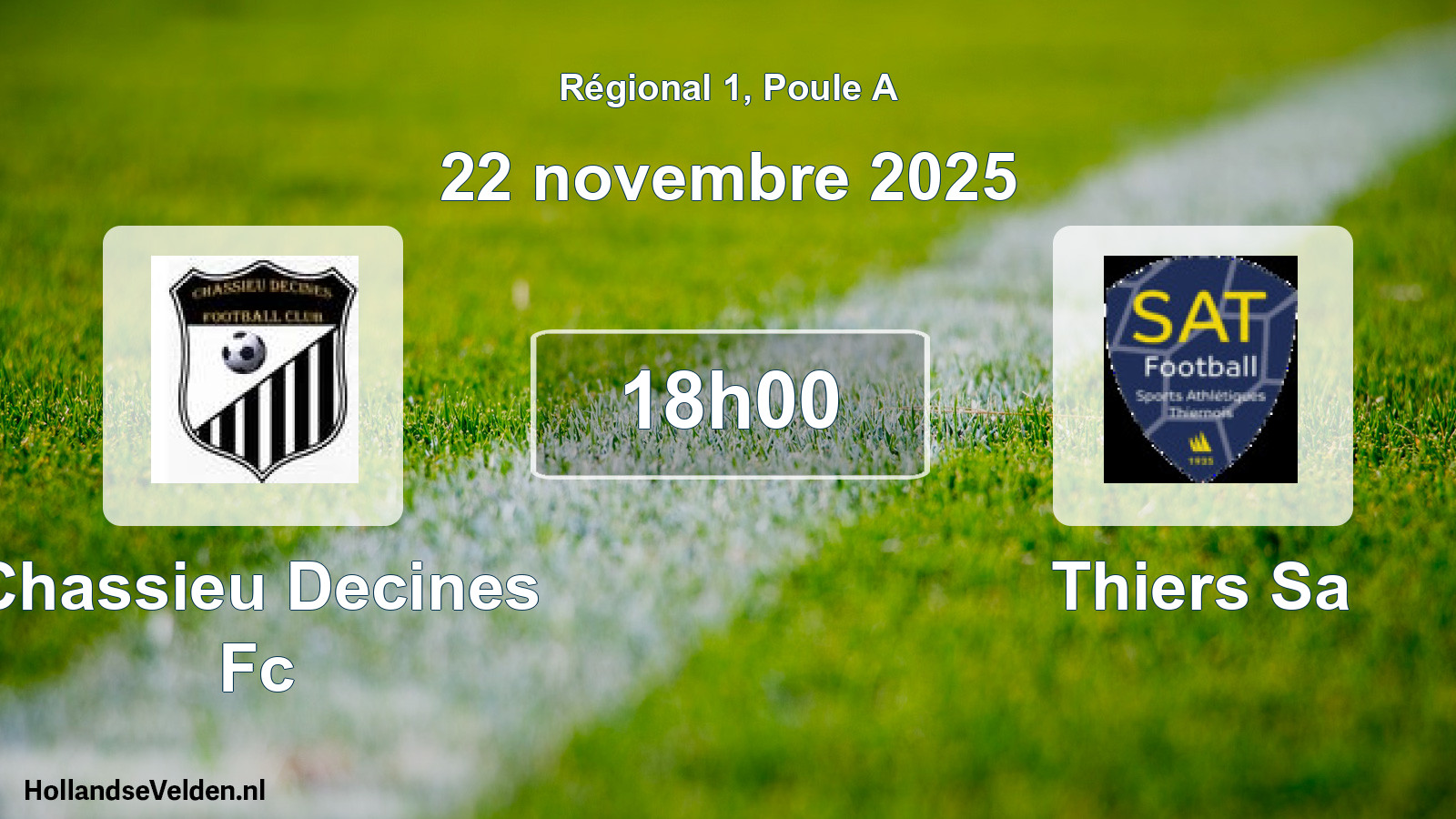 Geplande wedstrijd: Chassieu Decines Fc - Thiers Sa (22 novembre 2025)