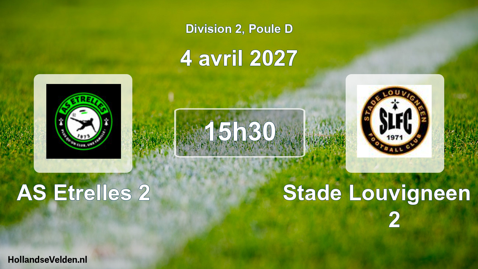 Scheduled Match: AS Etrelles 2 - Stade Louvigneen FC 2 (4 April 2027)