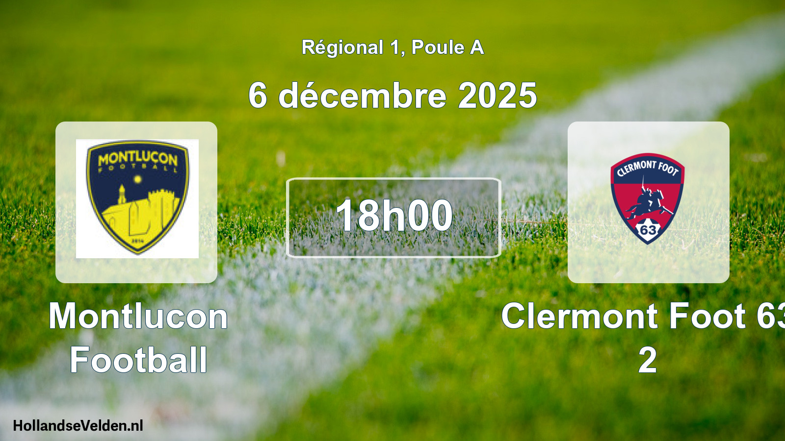 Geplande wedstrijd: Montlucon Football - Clermont Foot 63 2 (6 décembre 2025)