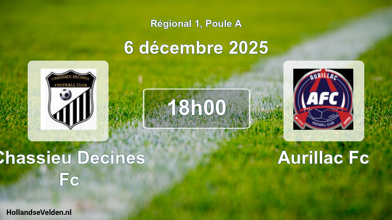 Geplande wedstrijd: Chassieu Decines Fc - Aurillac Fc (6 décembre 2025)