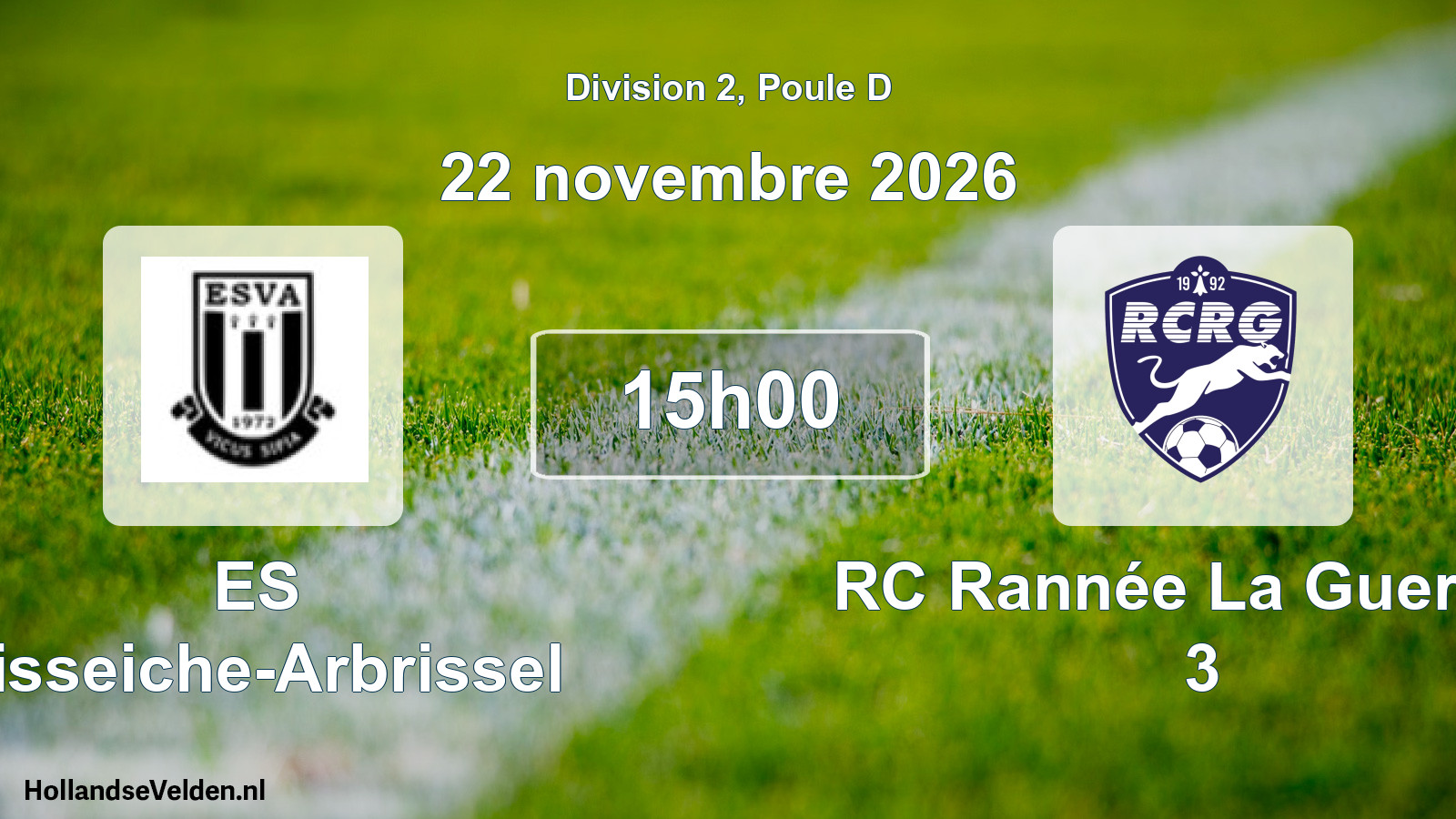 Match programmé: ES Visseiche-Arbrissel - RC Rannée La Guerche 3 (22 novembre 2026)