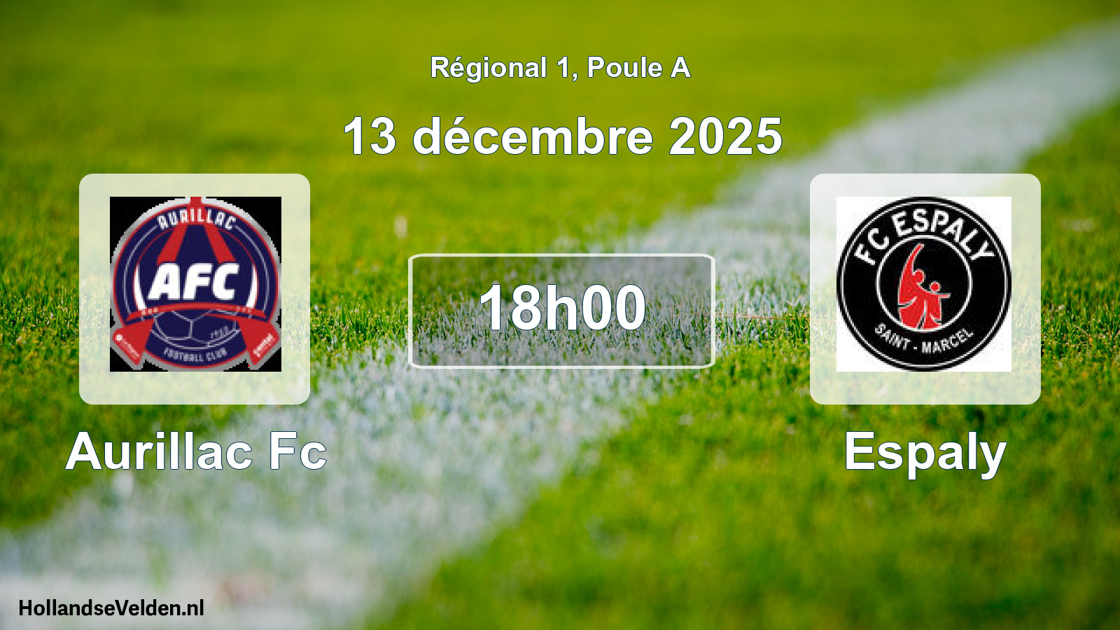 Geplande wedstrijd: Aurillac Fc - Espaly (13 december 2025)