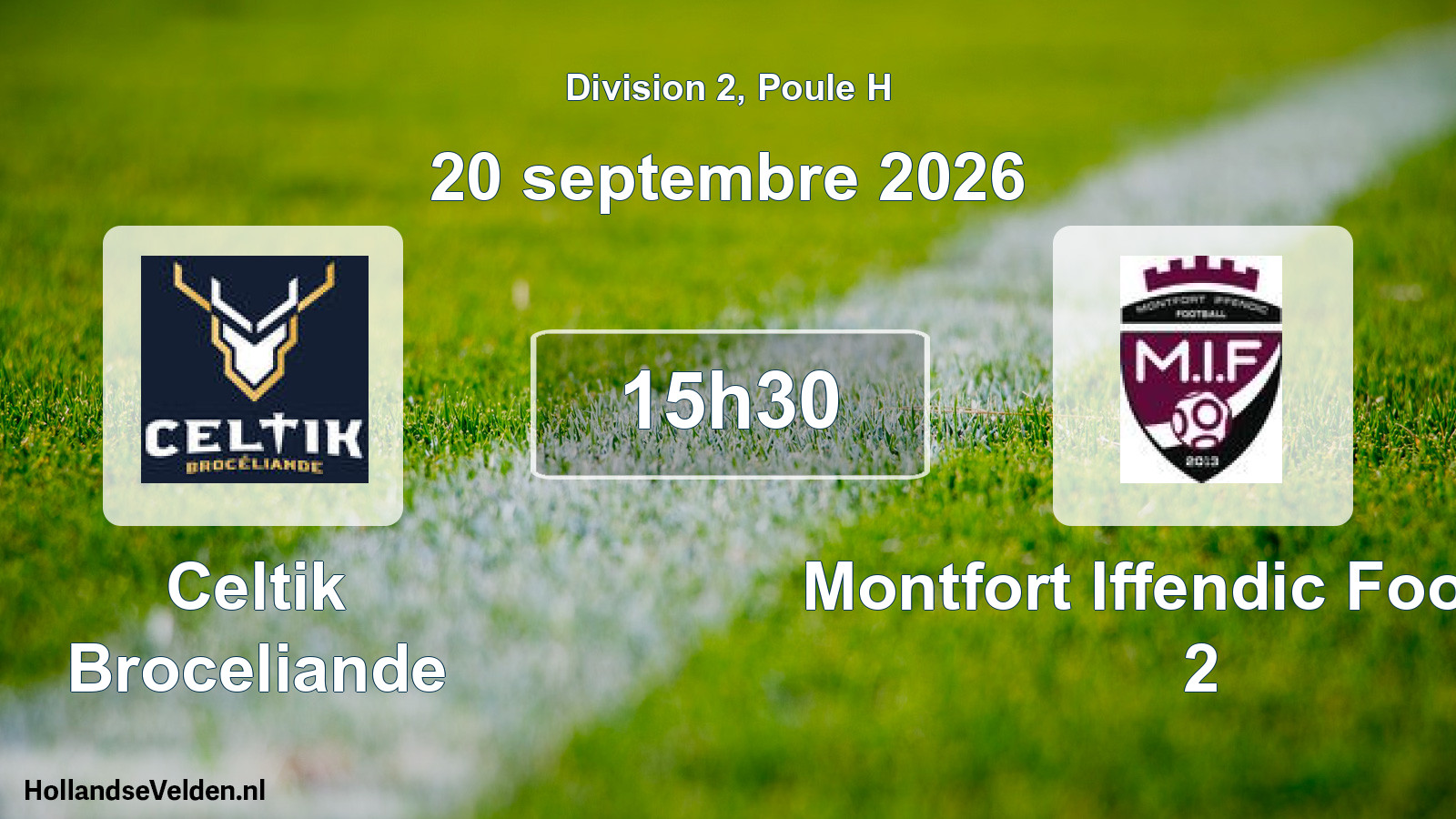 Match programmé: Celtik Broceliande - Montfort Iffendic Football 2 (20 septembre 2026)