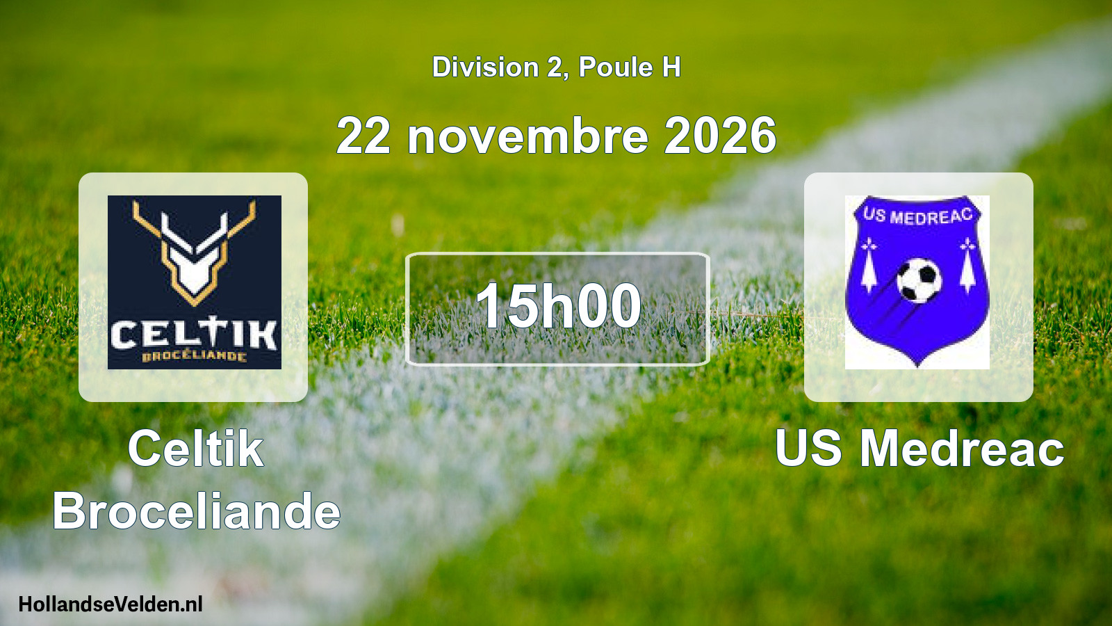 Scheduled Match: Celtik Broceliande - US Medreac (22 November 2026)