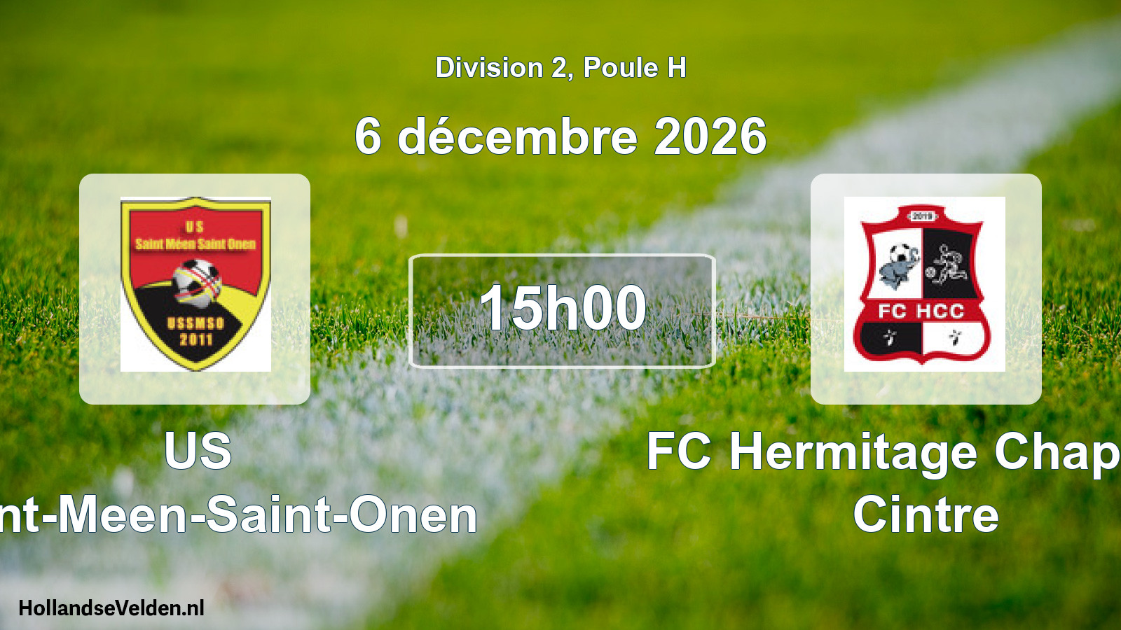 Scheduled Match: US Saint-Meen-Saint-Onen - FC Hermitage Chapelle Cintre (6 December 2026)