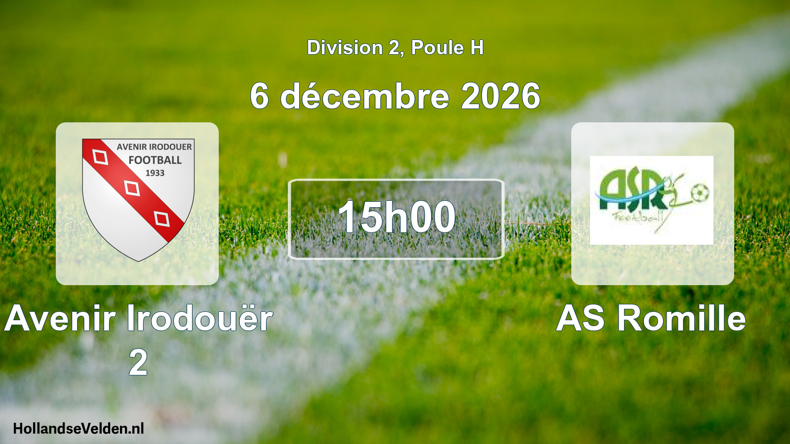 Scheduled Match: Avenir Irodouër 2 - AS Romille (6 December 2026)