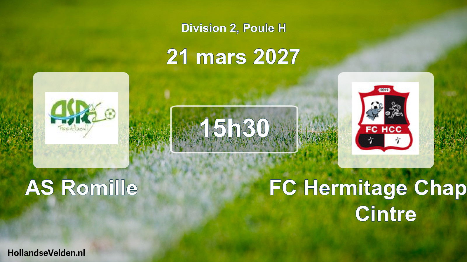 Match programmé: AS Romille - FC Hermitage Chapelle Cintre (21 mars 2027)