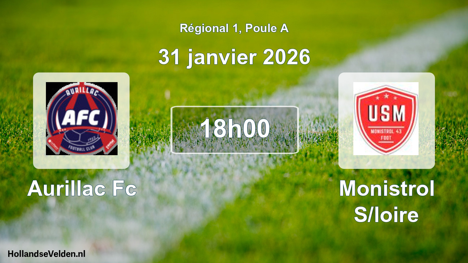 Geplande wedstrijd: Aurillac Fc - Monistrol S/loire (31 januari 2026)