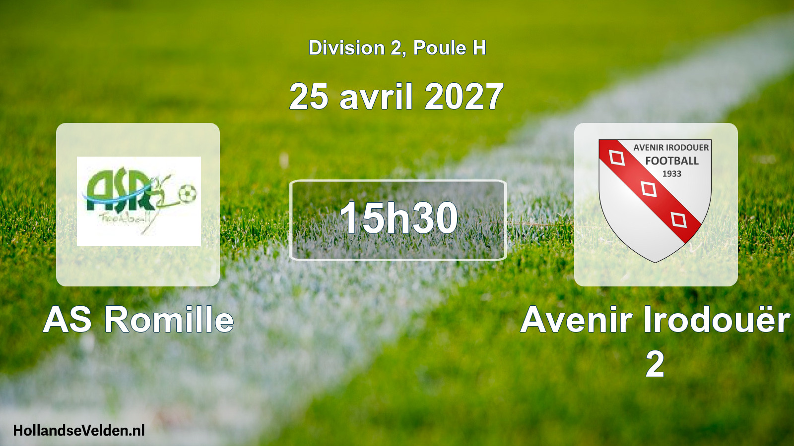 Scheduled Match: AS Romille - Avenir Irodouër 2 (25 April 2027)