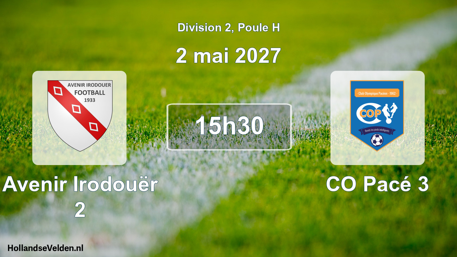 Scheduled Match: Avenir Irodouër 2 - CO Pacé 3 (2 May 2027)