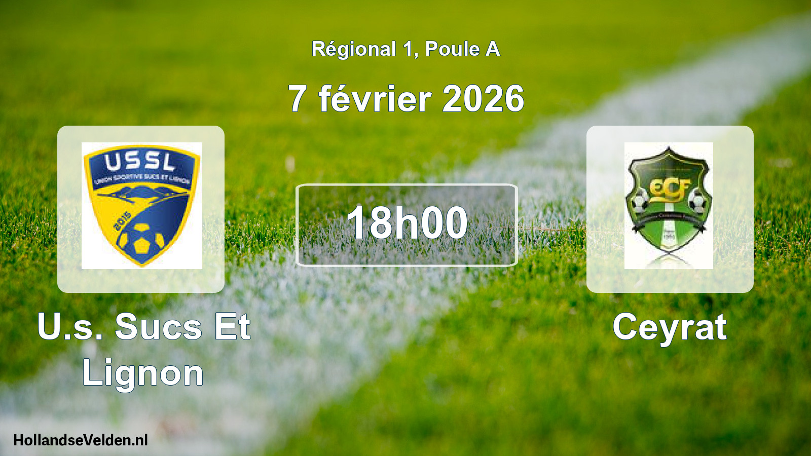 Scheduled Match: U.s. Sucs Et Lignon - Ceyrat (7 February 2026)