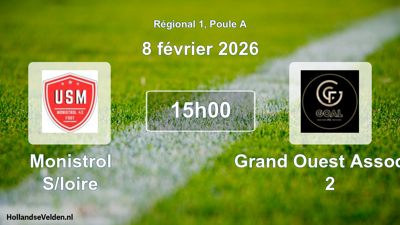 Scheduled Match: Monistrol S/loire - Grand Ouest Associat 2 (8 February 2026)
