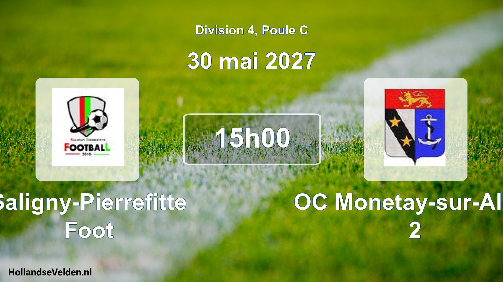 Match programmé: Saligny-Pierrefitte Foot - OC Monetay-sur-Allier 2 (30 mai 2027)