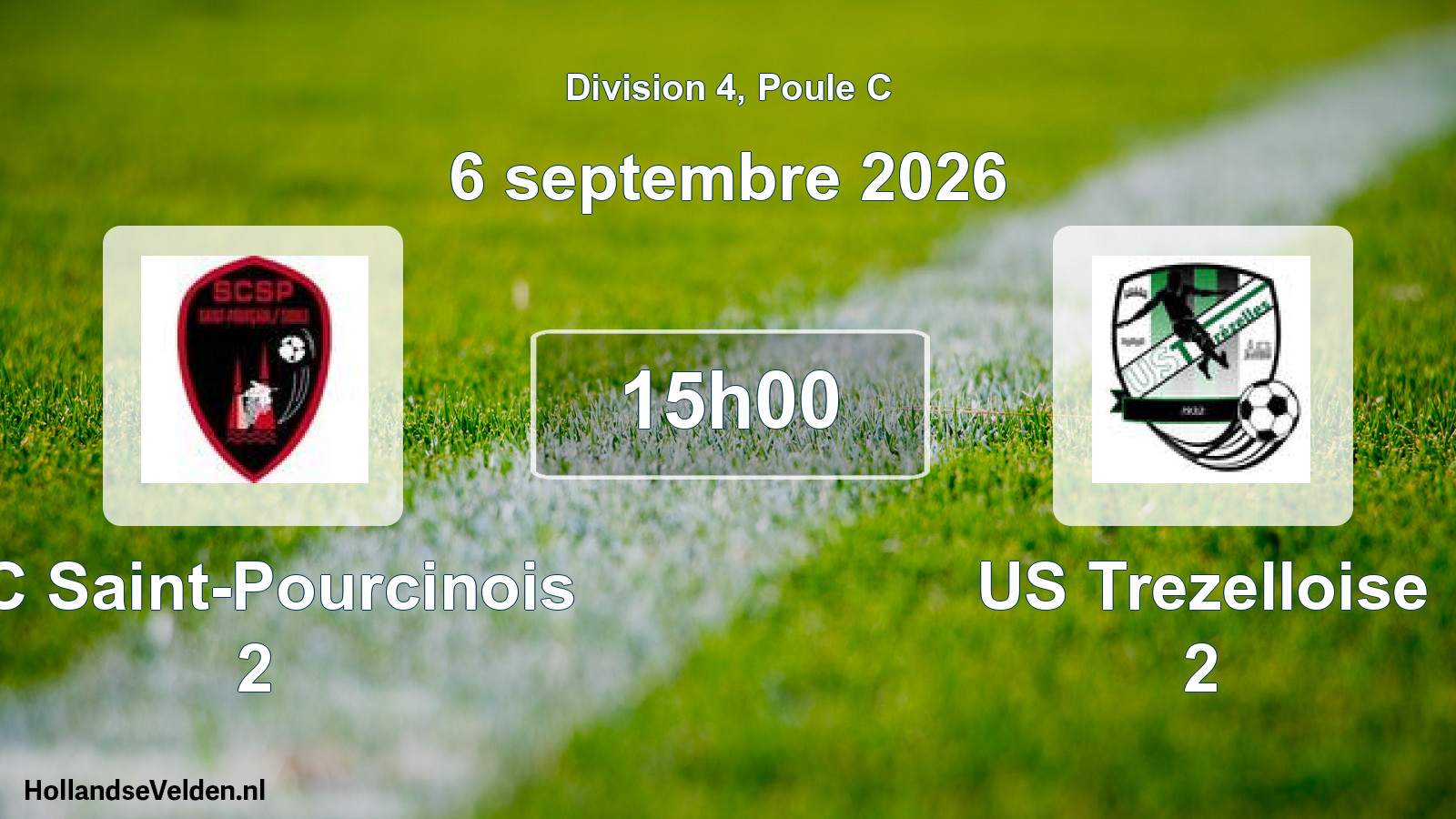 Match programmé: SC Saint-Pourcinois 2 - US Trezelloise 2 (6 septembre 2026)