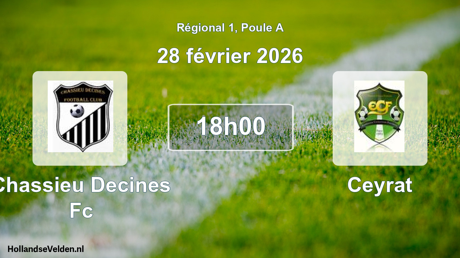 Geplande wedstrijd: Chassieu Decines Fc - Ceyrat (28 février 2026)