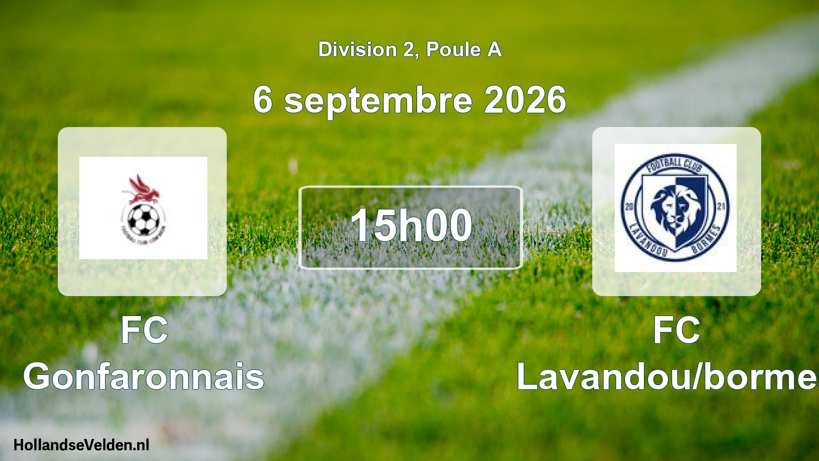Scheduled Match: FC Gonfaronnais - FC Lavandou/bormes (6 September 2026)