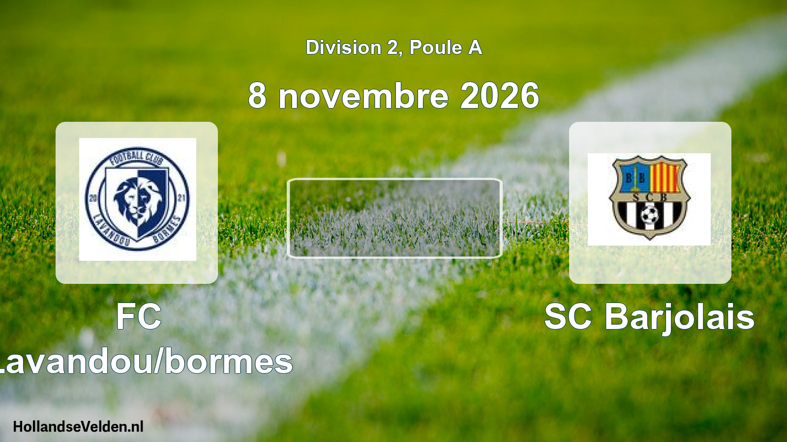 Scheduled Match: FC Lavandou/bormes - SC Barjolais (8 November 2026)