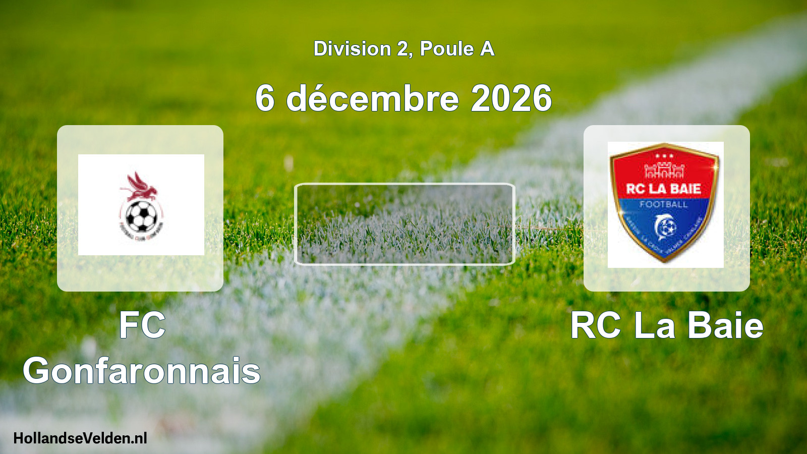 Match programmé: FC Gonfaronnais - RC La Baie (6 décembre 2026)