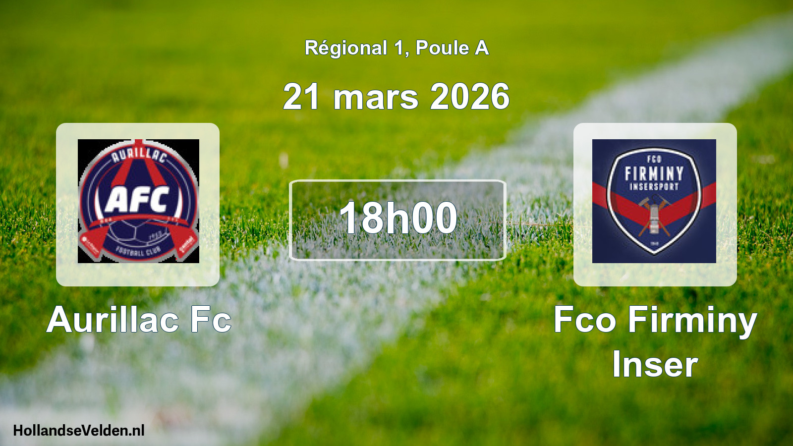 Scheduled Match: Aurillac Fc - Fco Firminy Inser (21 March 2026)