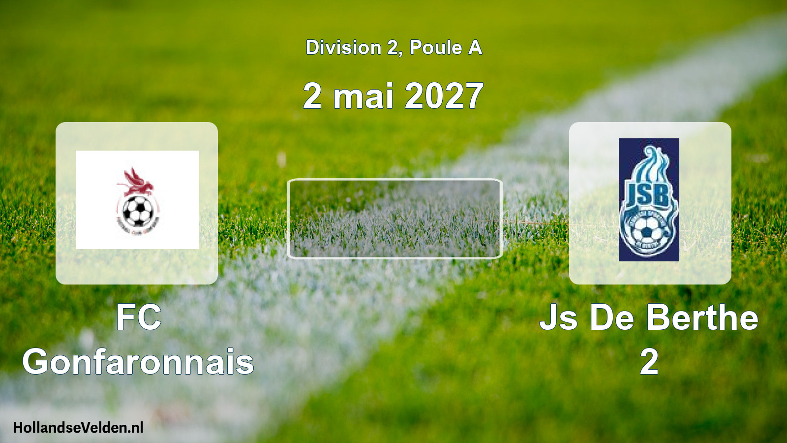 Geplande wedstrijd: FC Gonfaronnais - Js De Berthe 2 (2 mei 2027)