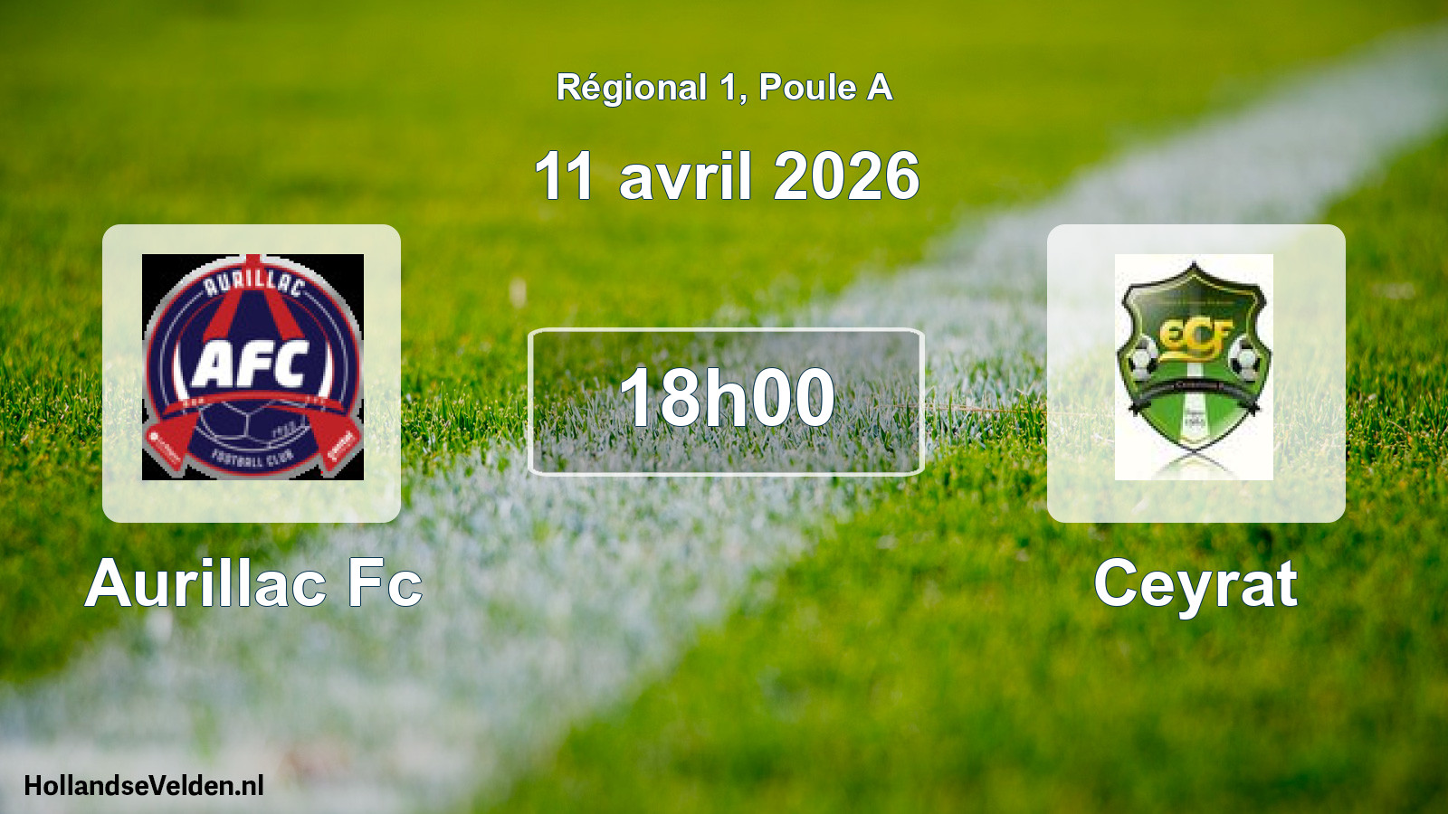 Geplande wedstrijd: Aurillac Fc - Ceyrat (11 april 2026)