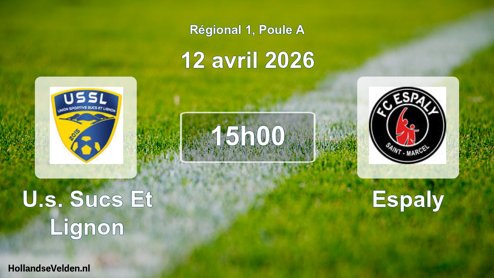 Scheduled Match: U.s. Sucs Et Lignon - Espaly (12 April 2026)
