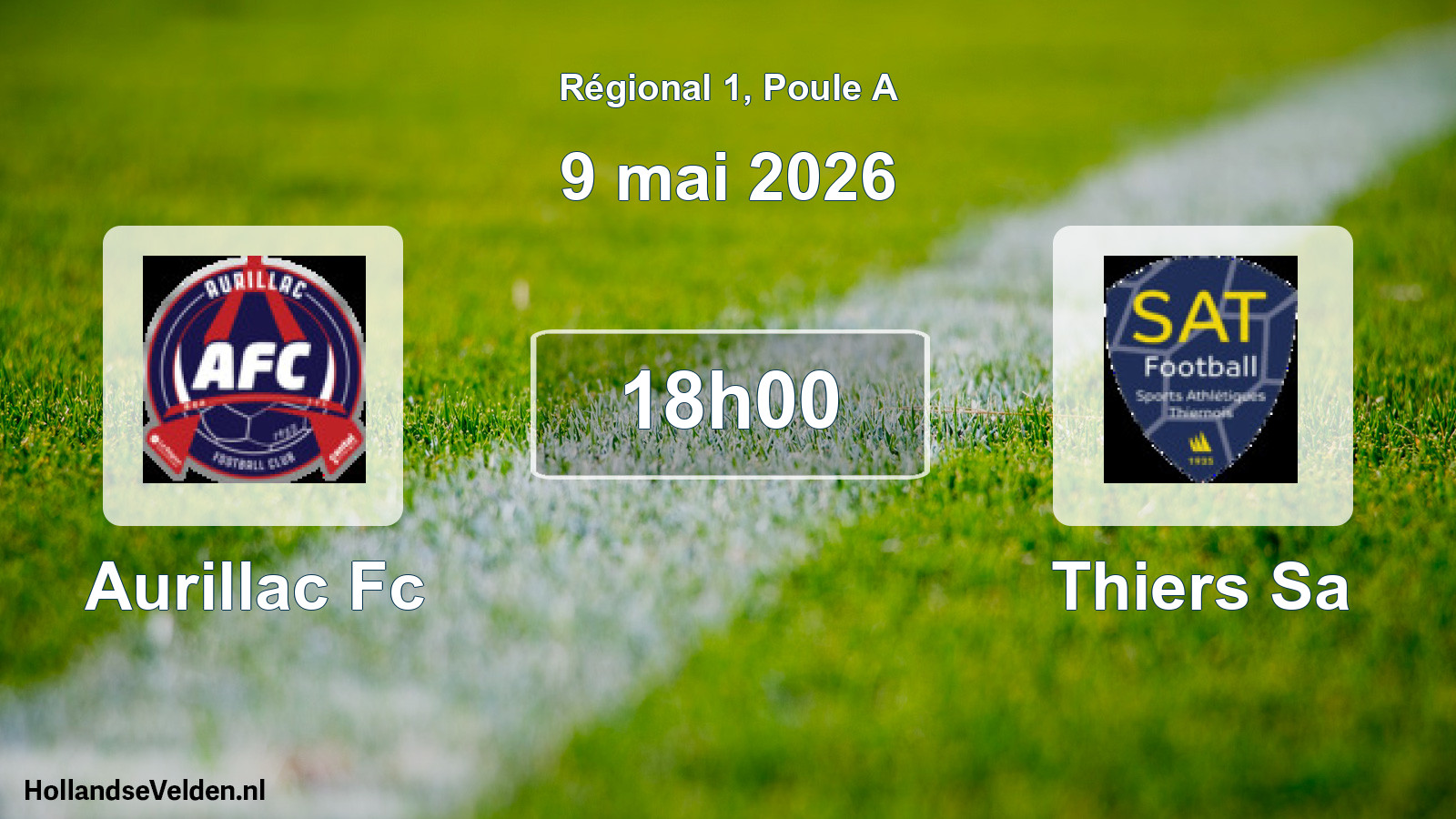 Geplande wedstrijd: Aurillac Fc - Thiers Sa (9 mai 2026)