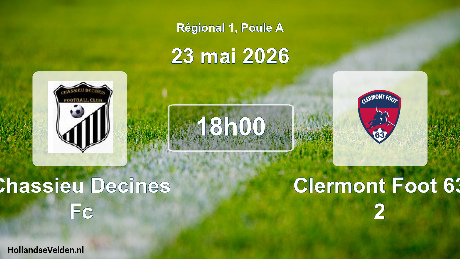 Geplande wedstrijd: Chassieu Decines Fc - Clermont Foot 63 2 (23 mei 2026)