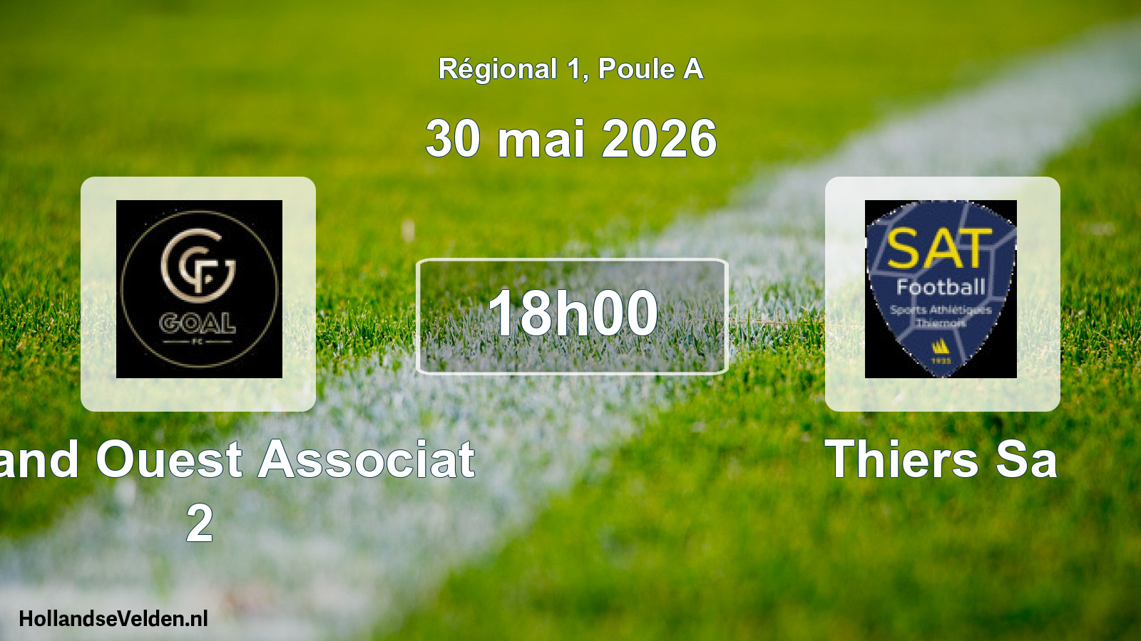 Geplande wedstrijd: Grand Ouest Associat 2 - Thiers Sa (30 mei 2026)