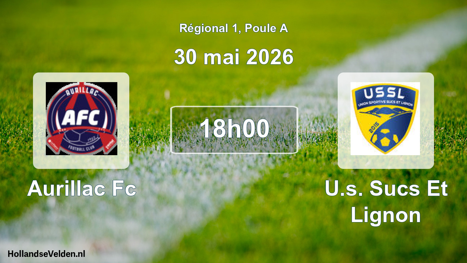 Scheduled Match: Aurillac Fc - U.s. Sucs Et Lignon (30 May 2026)