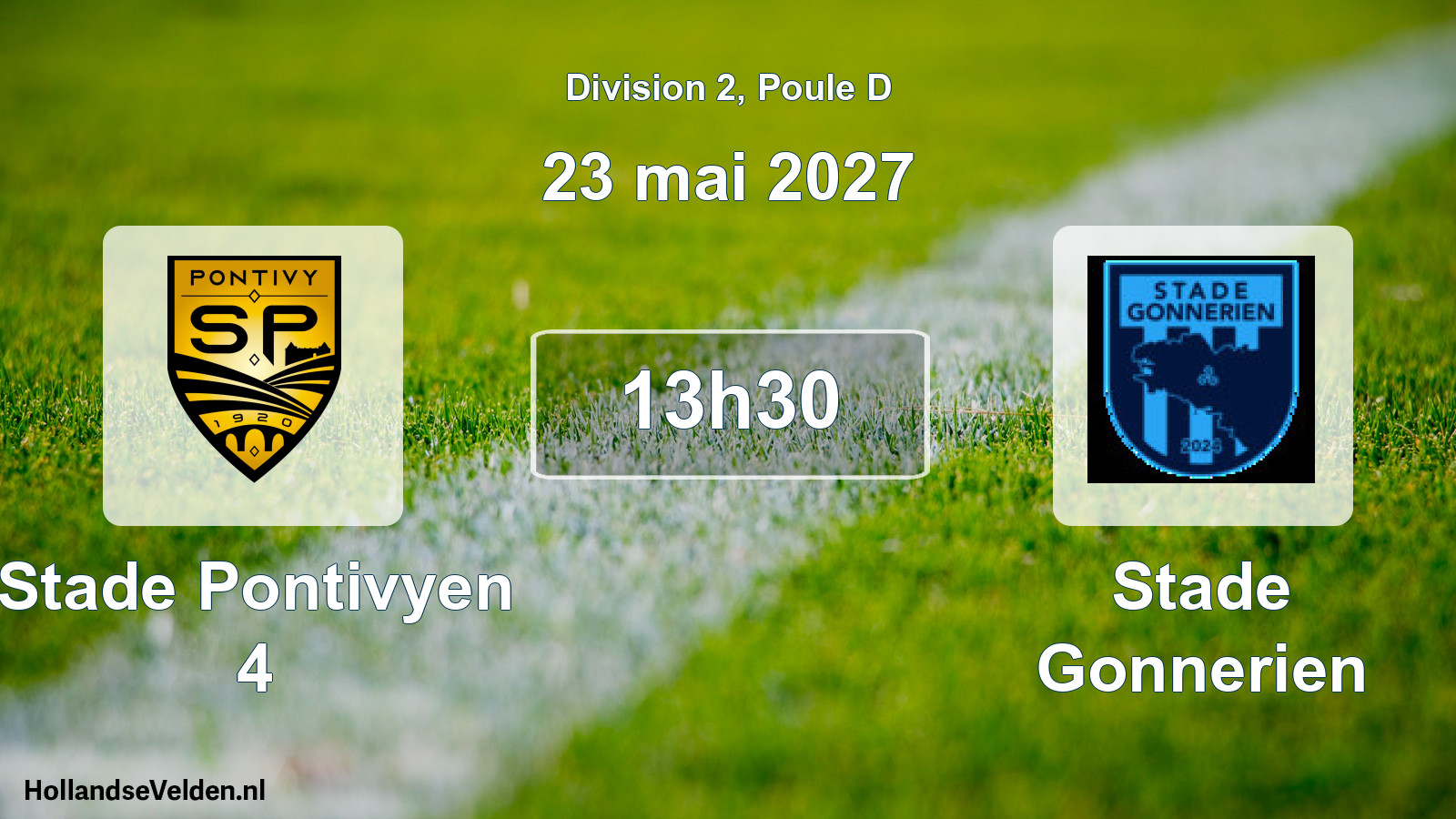 Match programmé: Stade Pontivyen 4 - Stade Gonnerien (23 mai 2027)