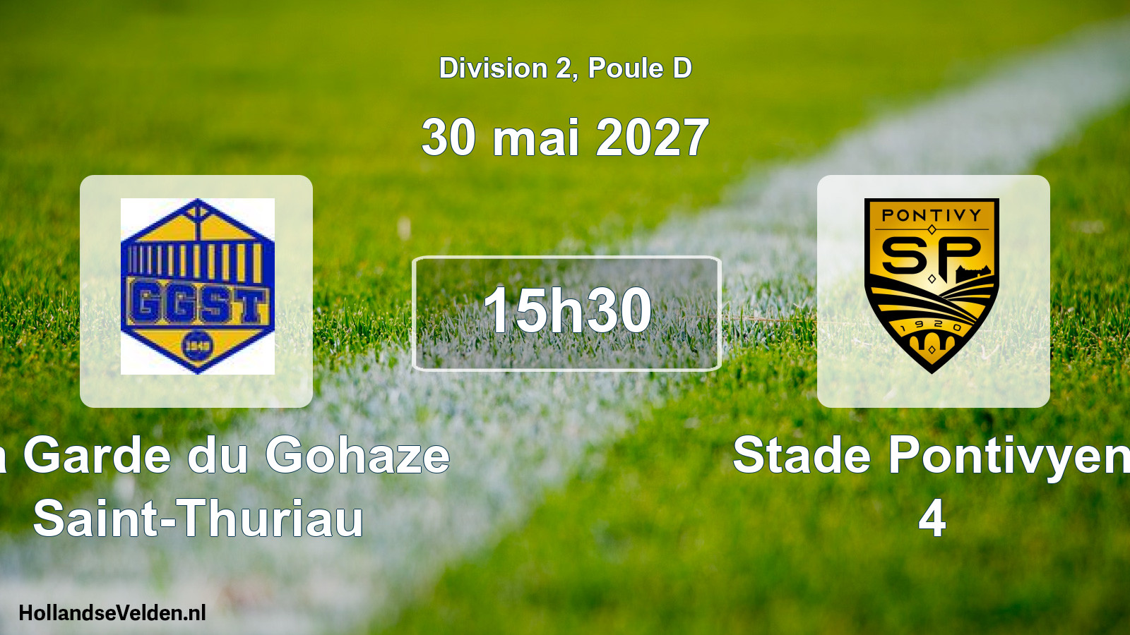 Match programmé: La Garde du Gohaze Saint-Thuriau - Stade Pontivyen 4 (30 mai 2027)