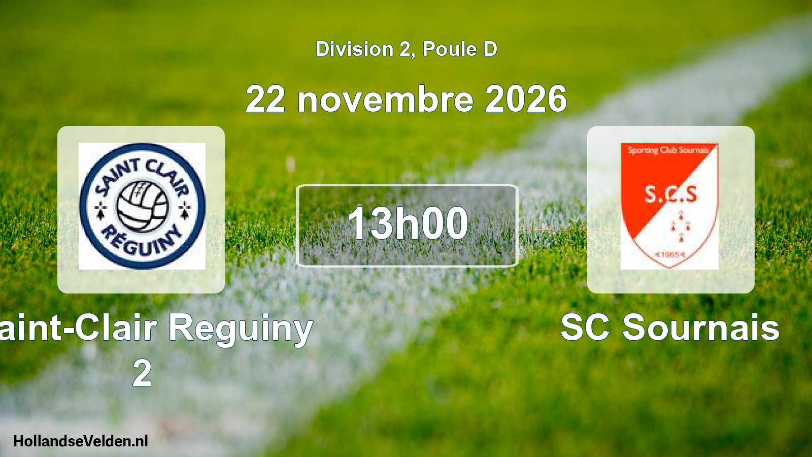 Scheduled Match: Saint-Clair Reguiny 2 - SC Sournais (22 November 2026)