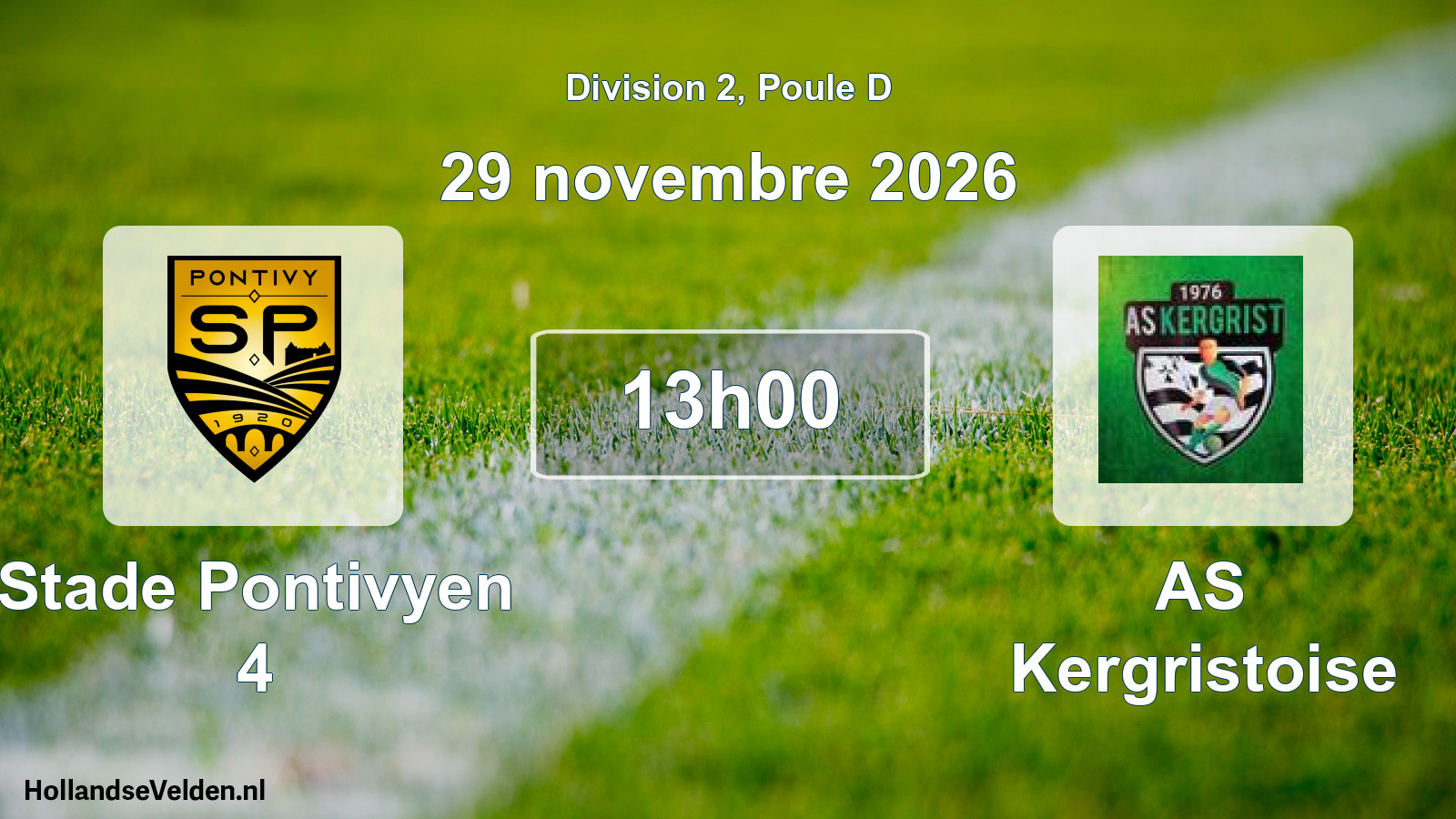 Scheduled Match: Stade Pontivyen 4 - AS Kergristoise (29 November 2026)