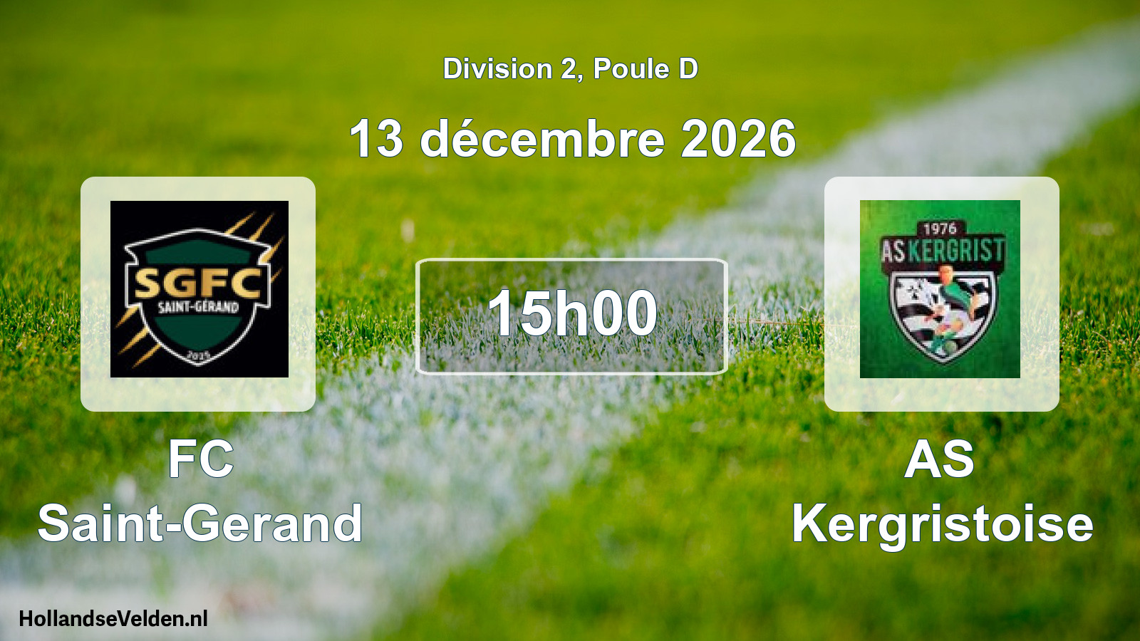 Scheduled Match: FC Saint-Gerand - AS Kergristoise (13 December 2026)